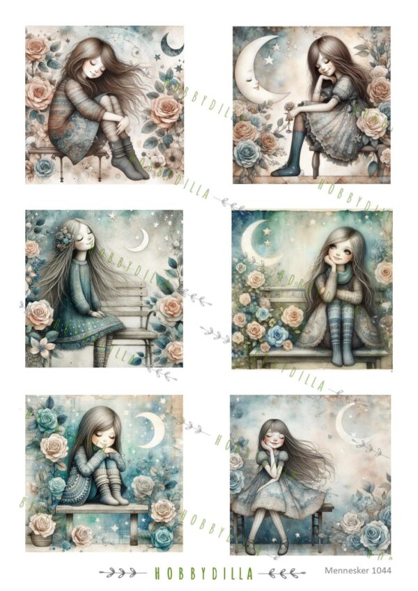 15387.jpg Motivark Barn 1044 M Jenter i måneskinn 2