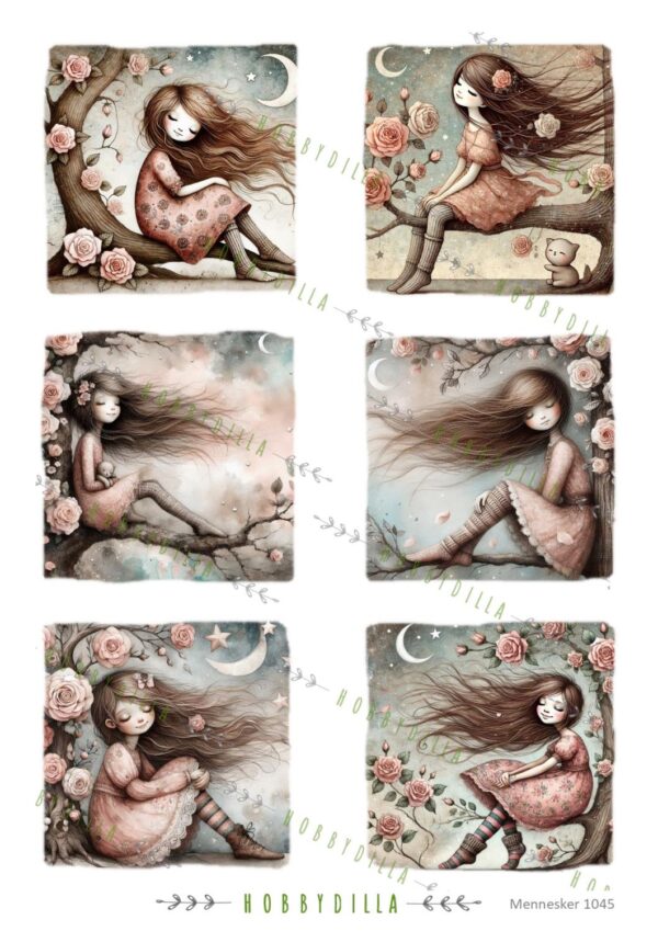 15388.jpg Motivark Barn 1045 M Jenter i rosenatt