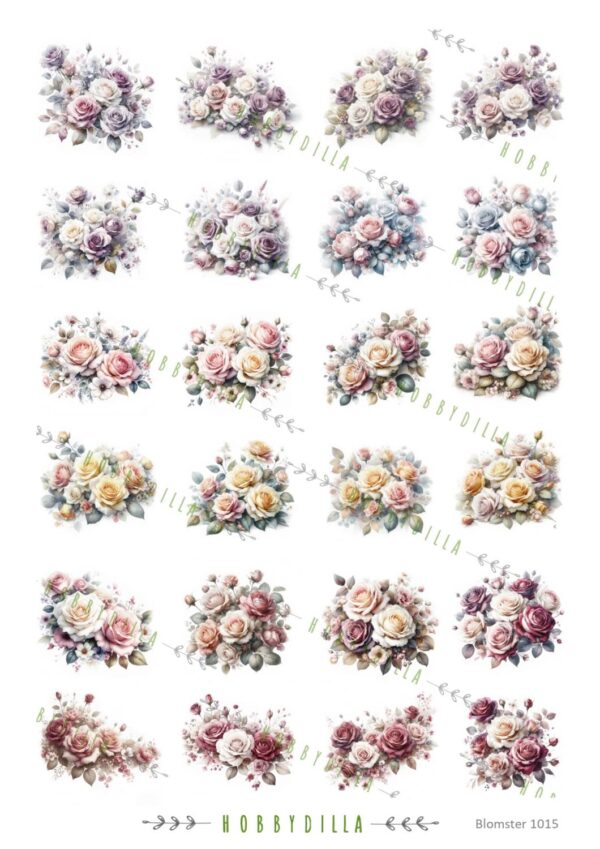 15391.jpg Motivark Blomster 1015 M Miniroser