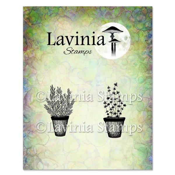 Lavinia Rosemary & Thyme Pots Stamp LAV948