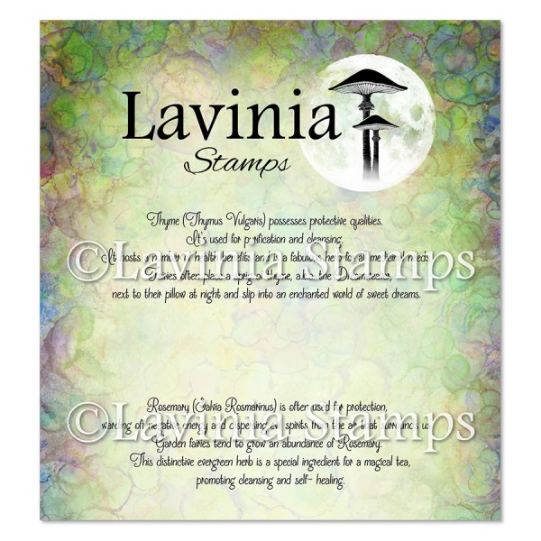 Lavinia Thyme & Rosemary Word Stamp LAV953