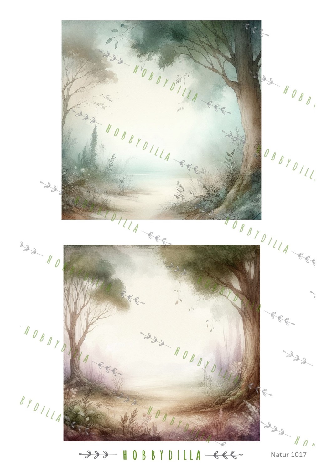 Rispapir A4 Natur 1017 Bakgrunn 2 - Bilde 1