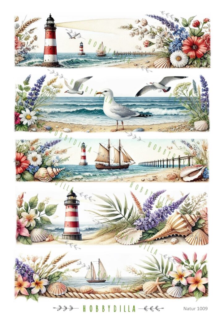 Rispapir A4  Natur 1009 border 2