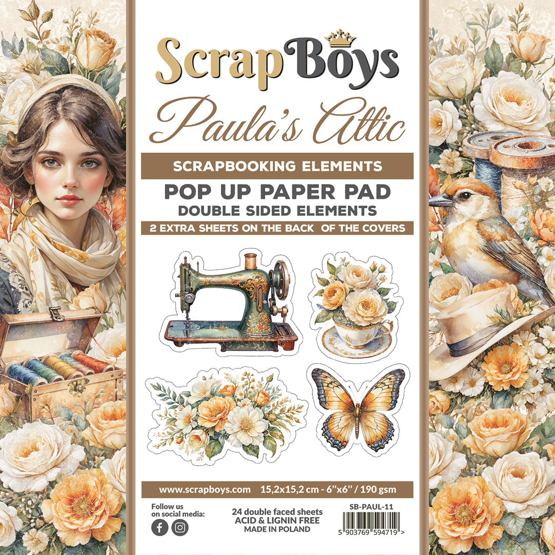 ScrapBoys Paula`s Attic - 11 - Pop Up Blokk - Bilde 1