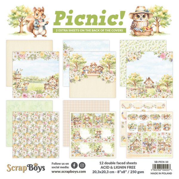 ScrapBoys Picnic! - 10 - 8x8 Blokk