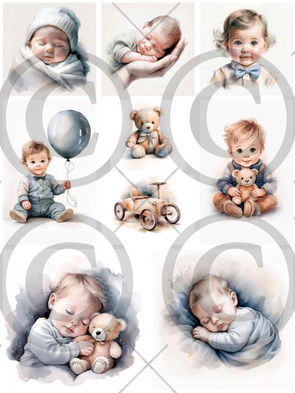 15552.jpg Papirdesign Motivark - Babygutt