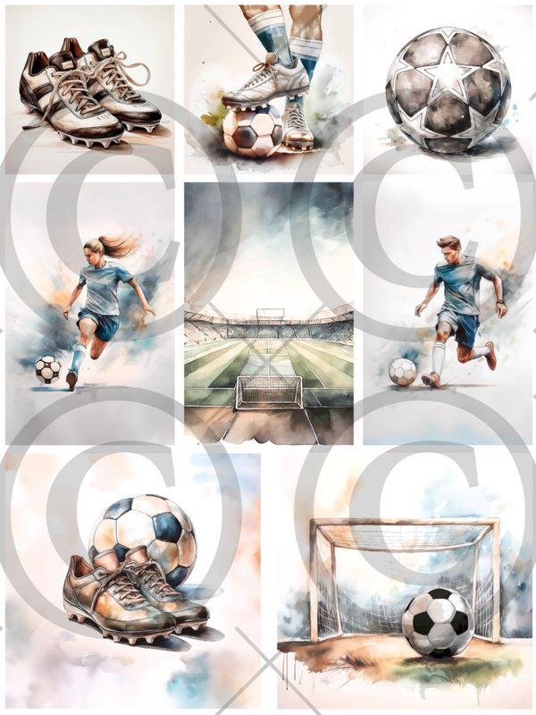 15555.jpg Papirdesign Motivark - Fotball