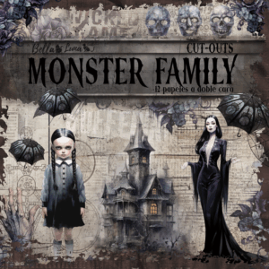 BellaLuna Monster Family Cut-outs Collection 8"x8" - Bilde 1