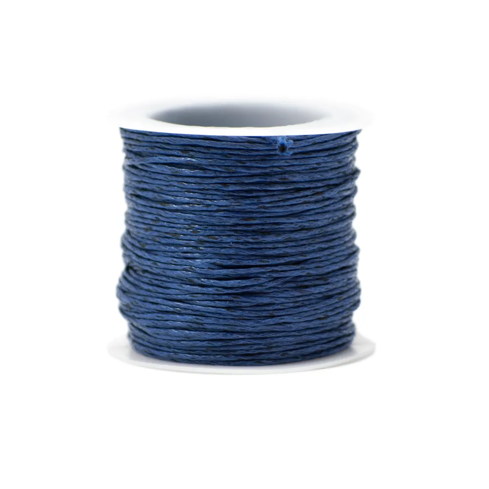 Vokset Bomullstråd - Mørk blå - Bilde 1
