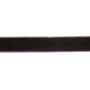 Fløyelsbånd 15mm - Mørk brun - Bilde 1