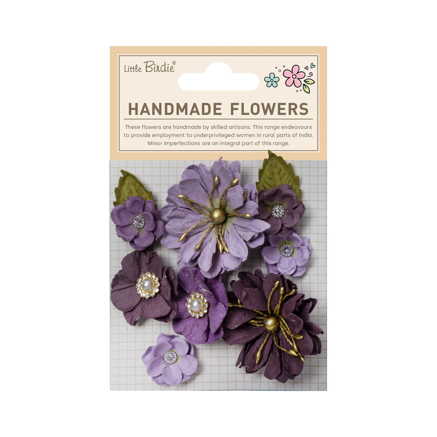 Little Birdie Liora Grape 10 stk - Bilde 1