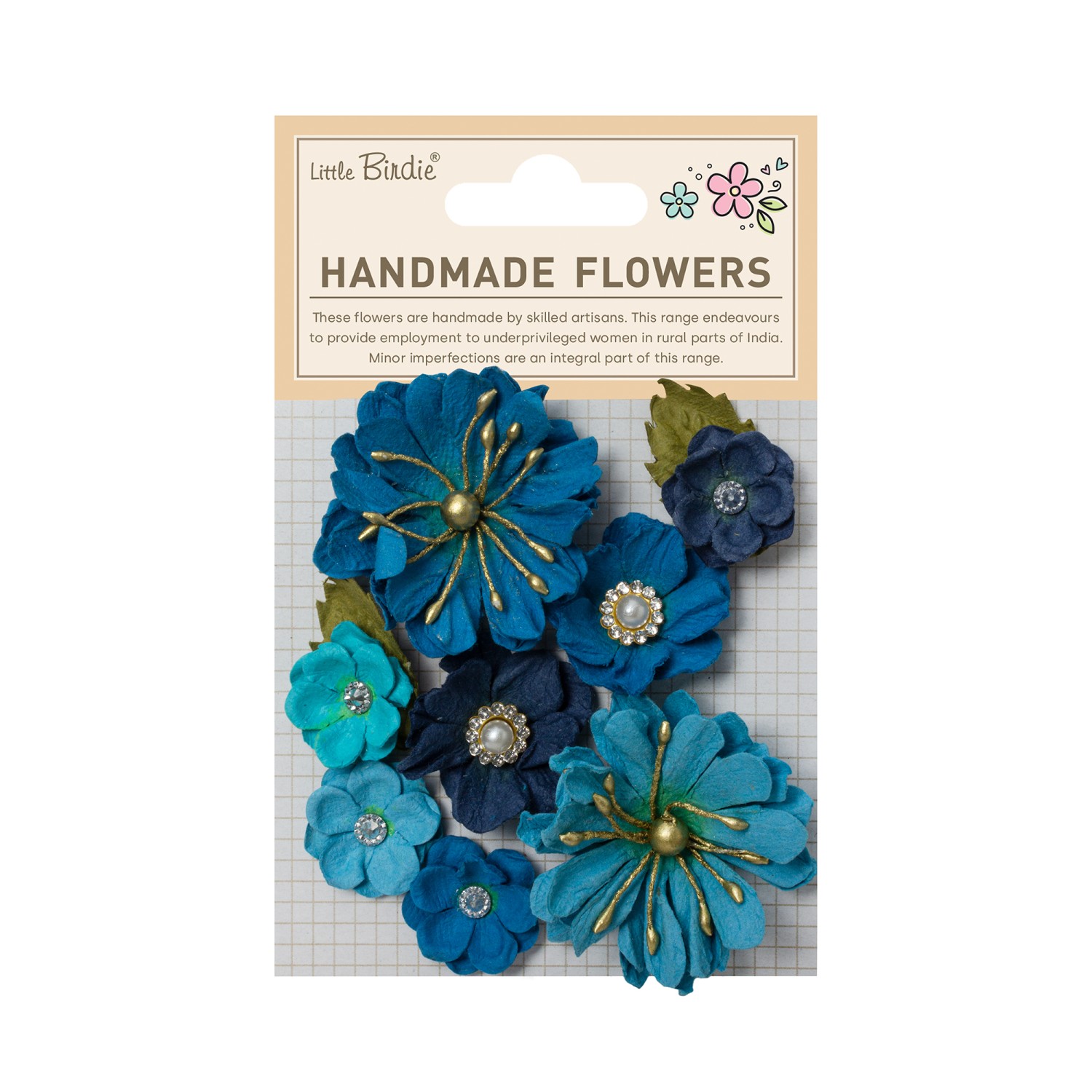 Little Birdie Liora Blue Sky 10 stk - Bilde 1