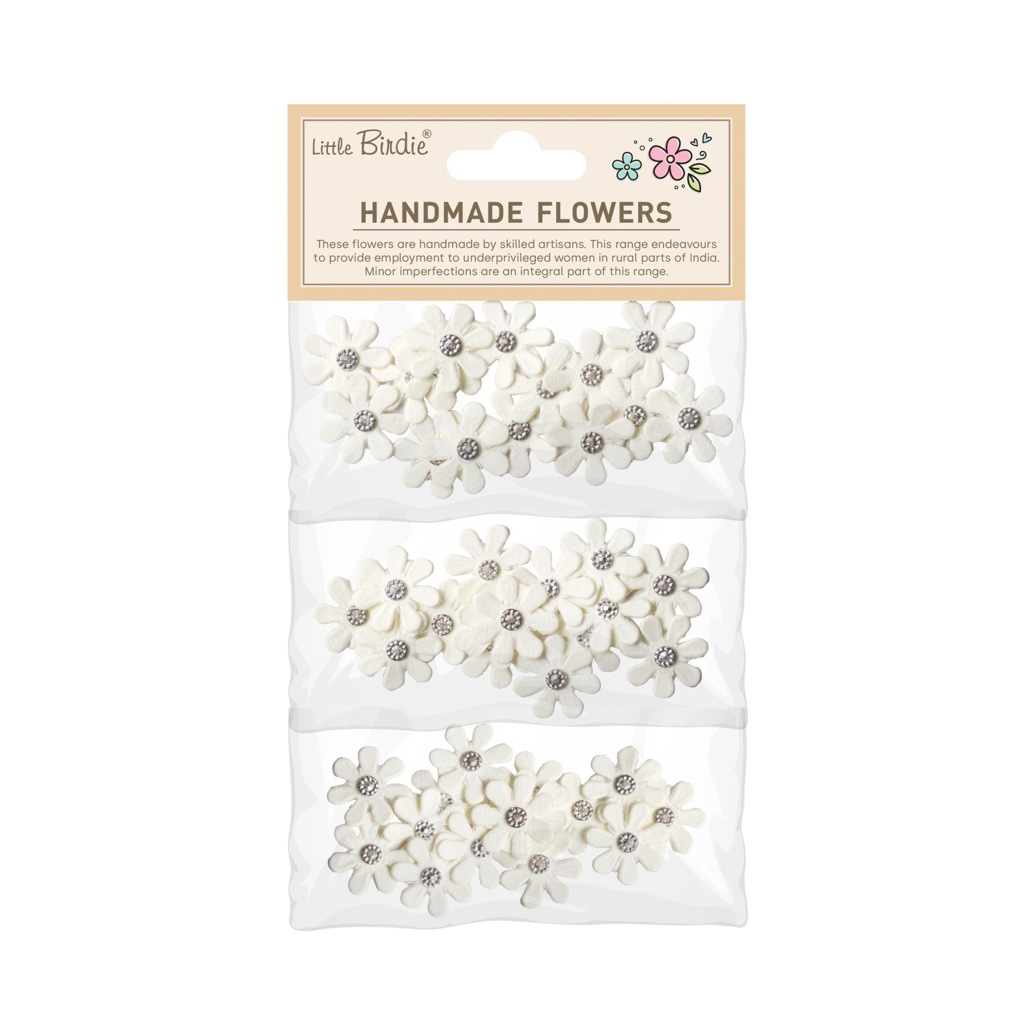 Little Birdie Luna Ivory Pearl 45 Stk - Bilde 1