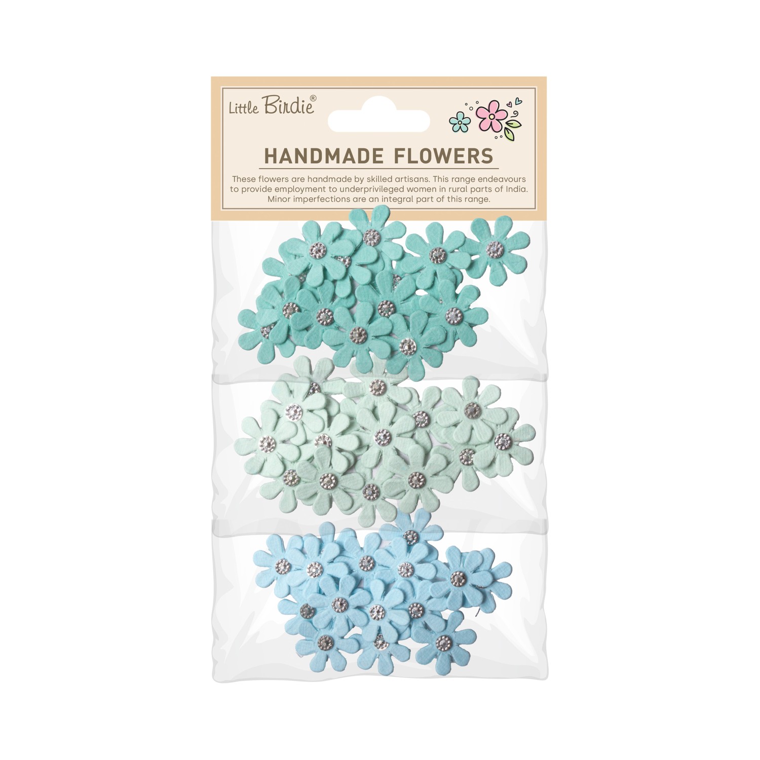 Little Birdie Luna Teal Vibes 45 Stk - Bilde 1