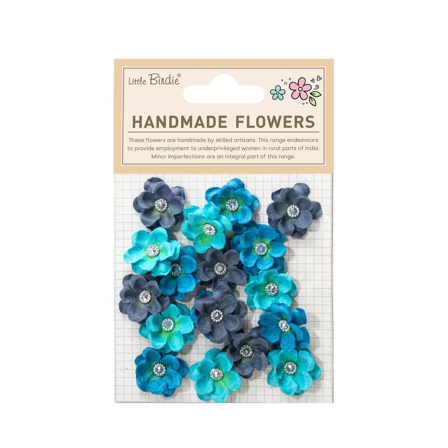 Little Birdie Twinkle Sky Blue 20 Stk - Bilde 1