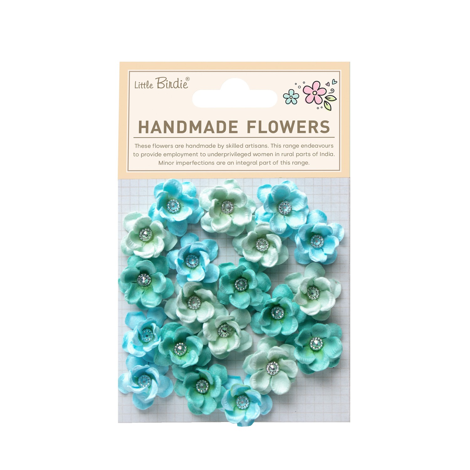 Little Birdie Twinkle Teal Vibes 20 Stk - Bilde 1