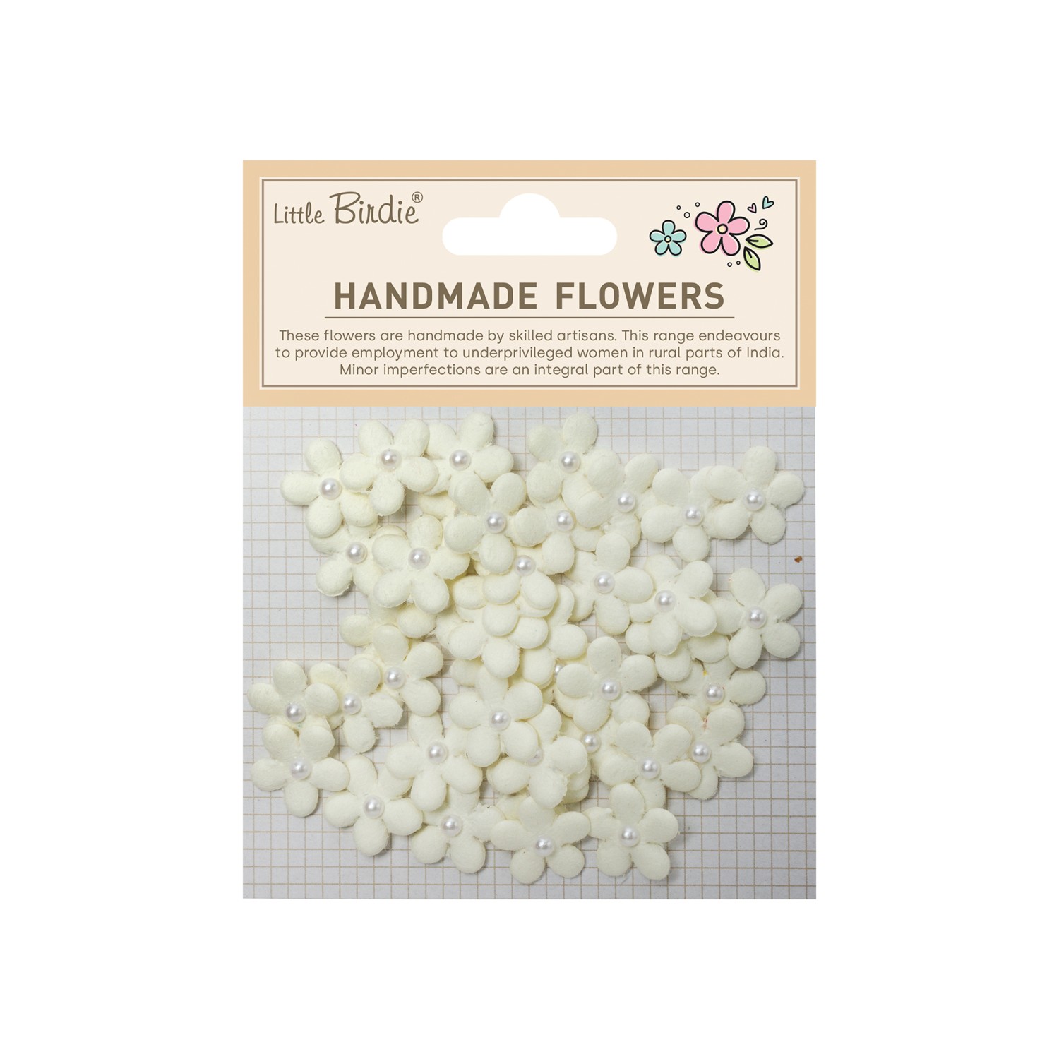 Little Birdie Janice Ivory Pearl 40 Stk - Bilde 1