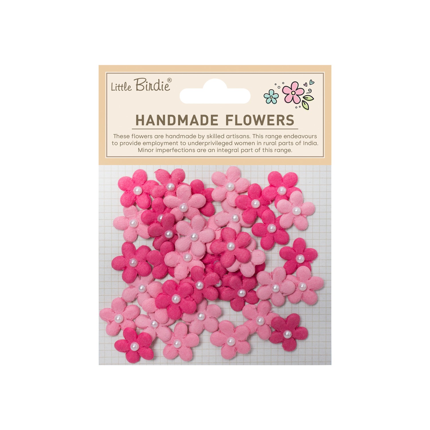 Little Birdie Janice Precious Pink 40 Stk - Bilde 1