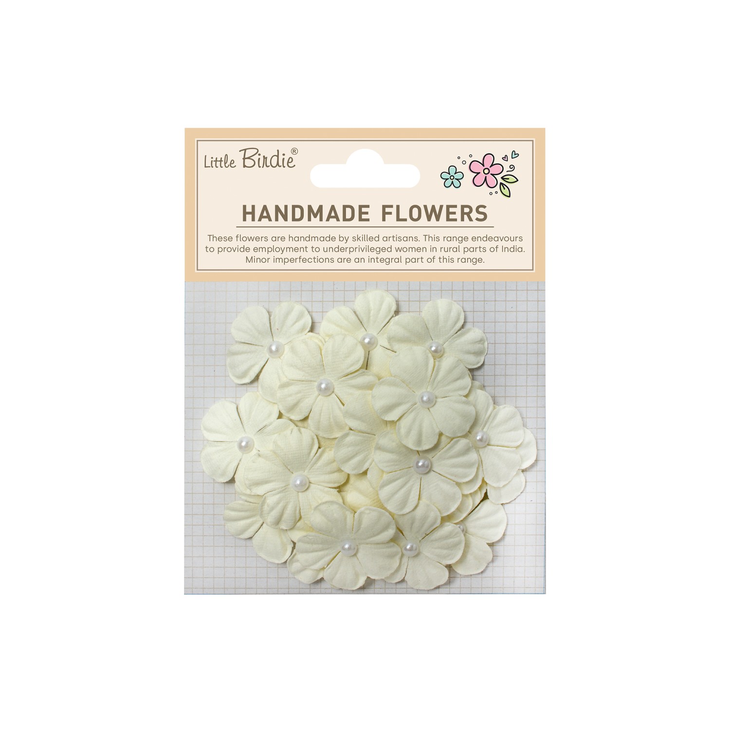 Little Birdie  Pearl Petals Ivory Pearls 30 Stk - Bilde 1