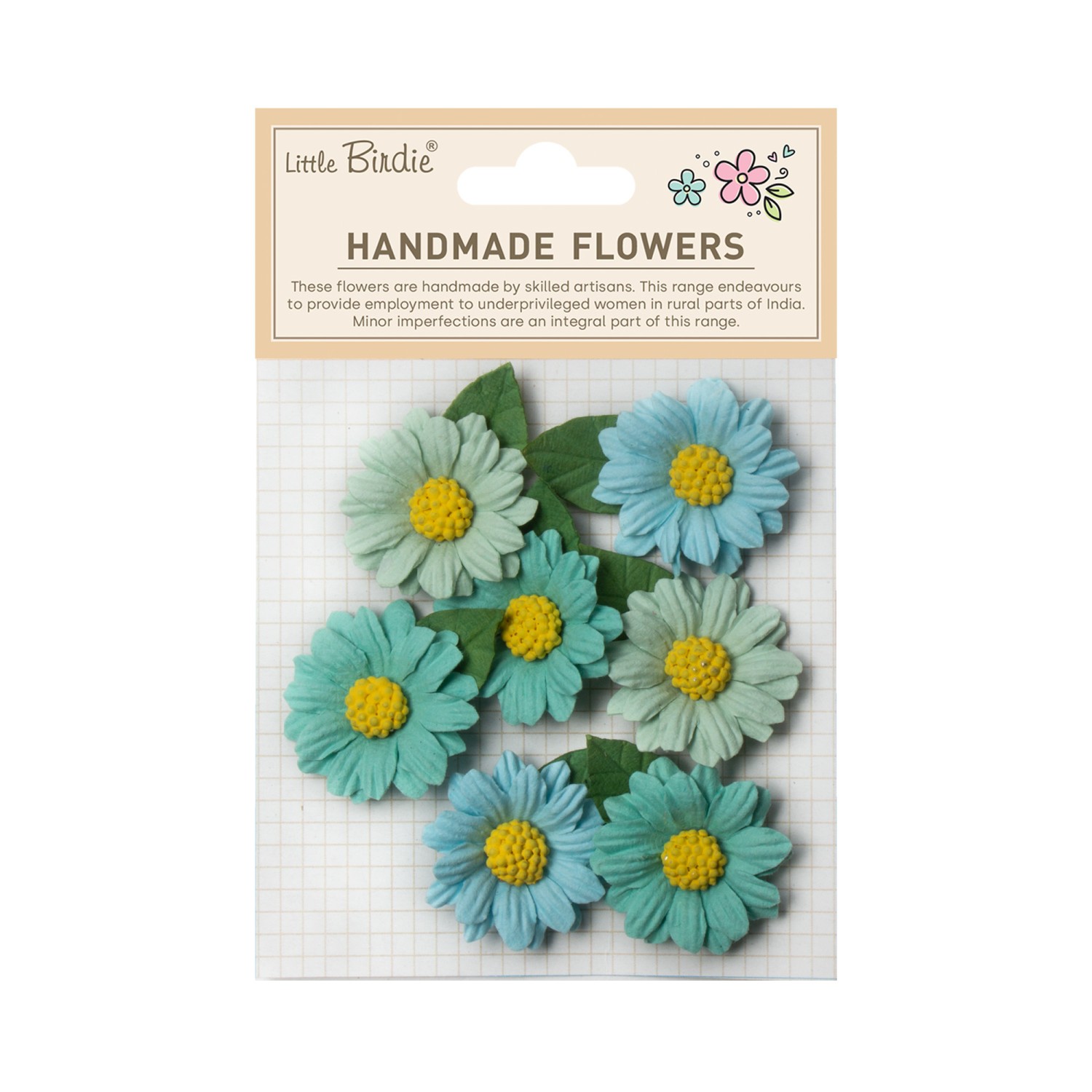 Little Birdie Diara Teal Vibes 7 Stk - Bilde 1