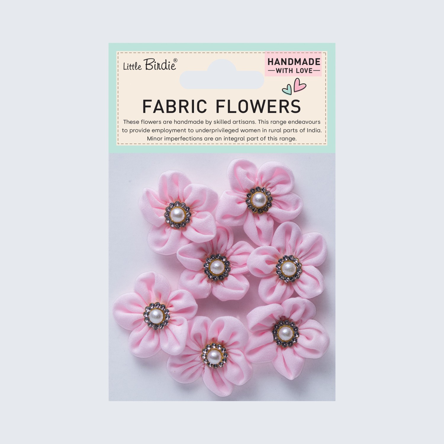 Little Birdie Tekstil Blomster Blair Soft Pink 7 Stk - Bilde 1