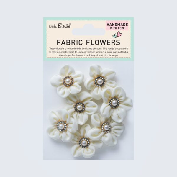 15834.jpg Little Birdie Tekstil Blomster Blair Cream 7 Stk