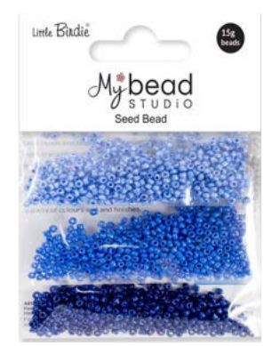 Little Birdie Rocailles Perler Blå 3 X 5g