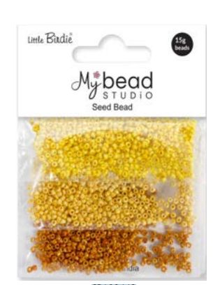 Little Birdie Rocailles Perler Gul 3 X 5g