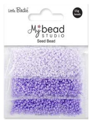Little Birdie Rocailles Perler Lavender 3 X 5g