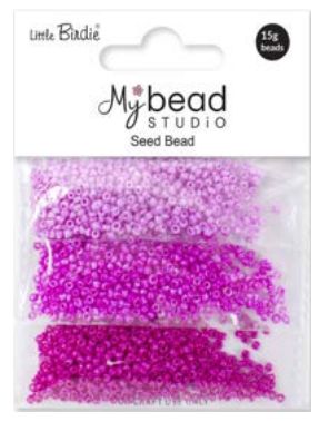 Little Birdie Rocailles Perler Pink 3 X 5g