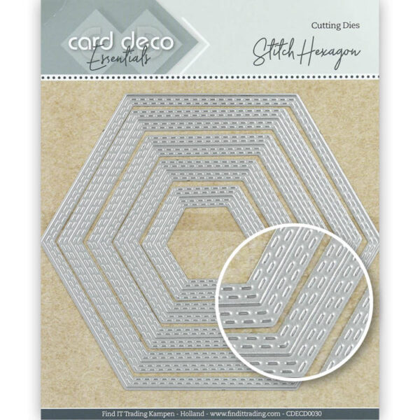Card Deco Essentials Dies - Stitch Hexagon