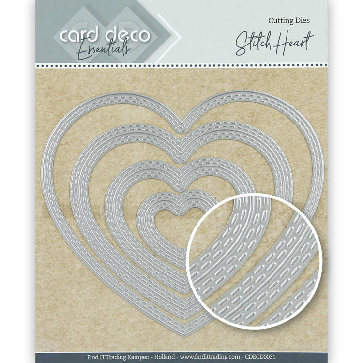 Card Deco Essentials Dies - Stitch Heart - Bilde 1
