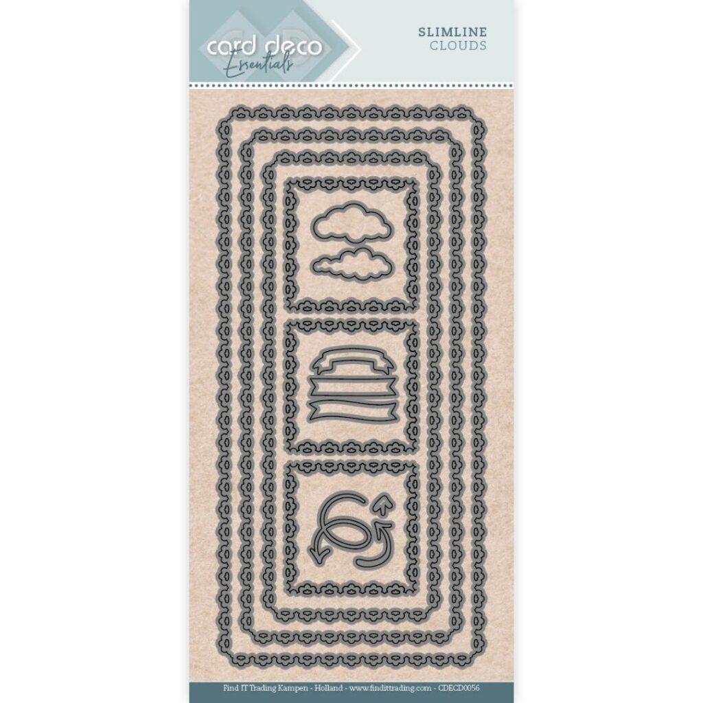 Card Deco Essentials Dies - Slimline Clouds
