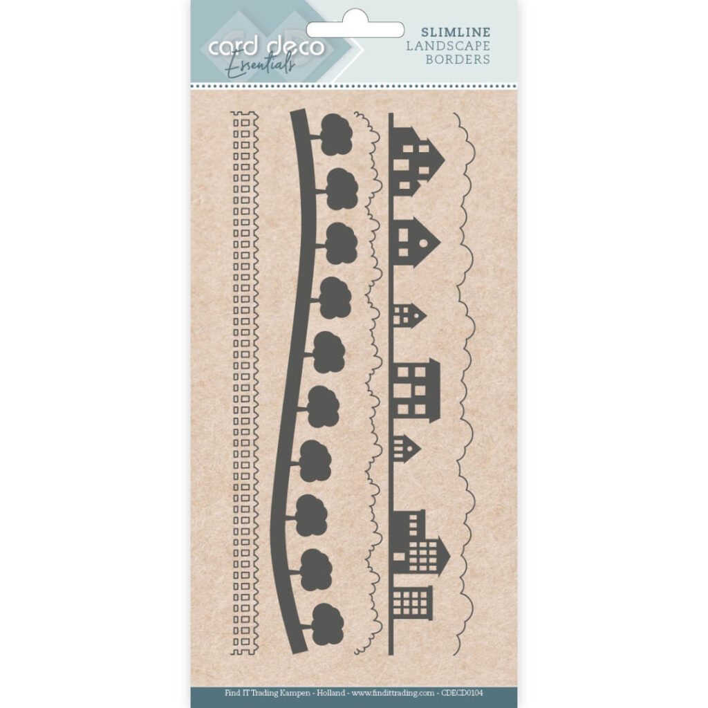 Card Deco Essentials Dies - Slimline Landscapes Borders