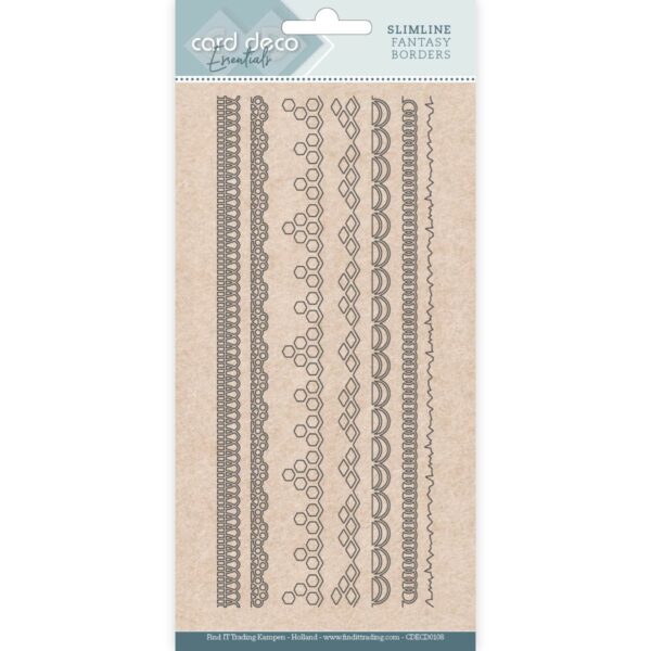 Card Deco Essentials Dies - Slimline Fantasy Borders