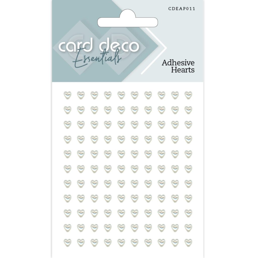 Card Deco Essentials Selvklebende hjerter