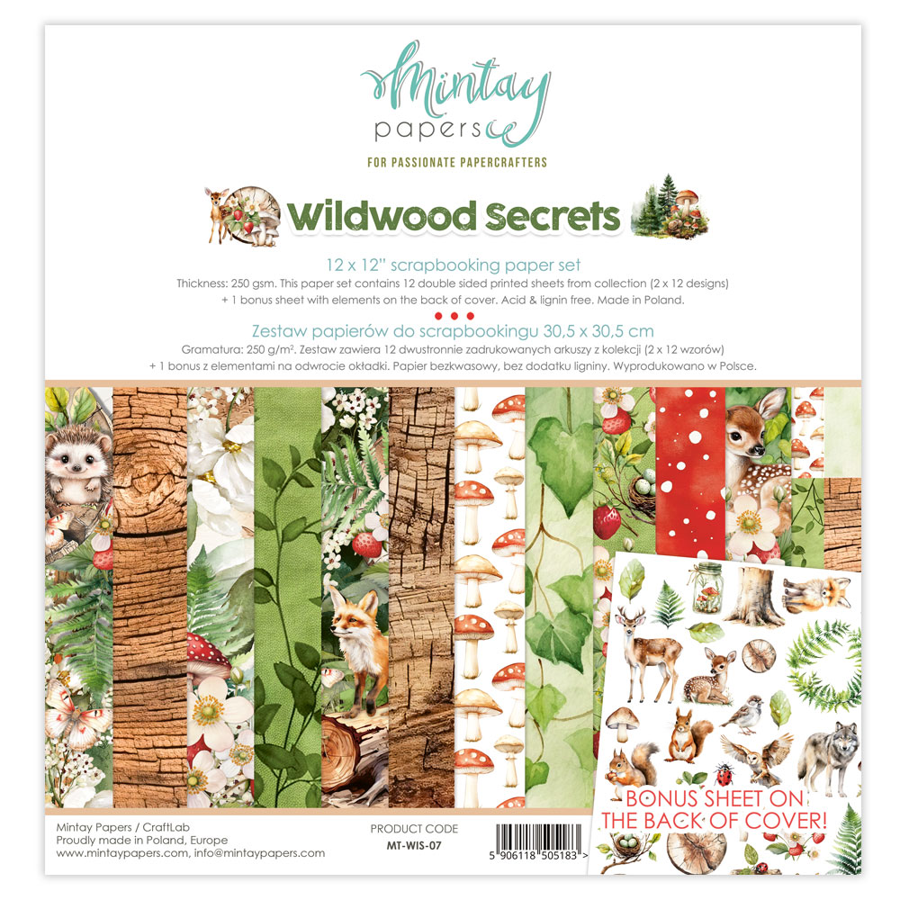 Mintay Wildwood Secrets 07 12 x 12 Blokk - Bilde 1