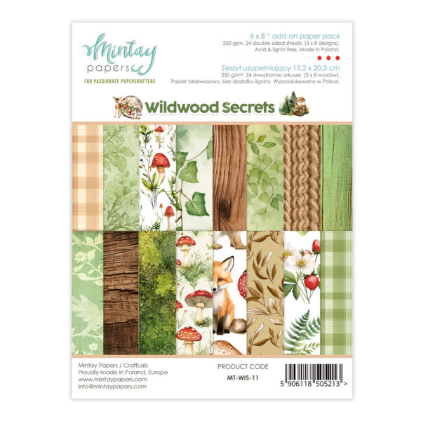 Mintay Wildwood Secrets 11 6x8 Blokk
