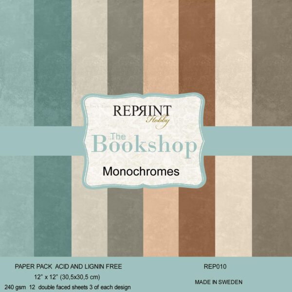 Reprint - The bookshop Monochromes 12x12 Blokk
