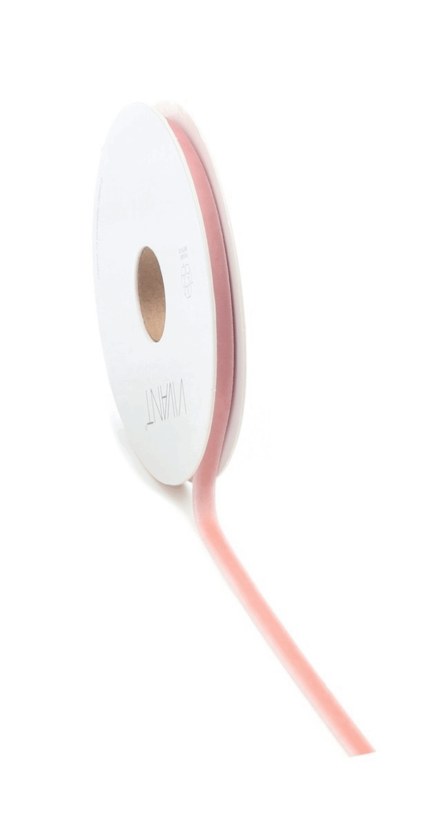 16074.png Fløyelsbånd Lys Rosa 9mm