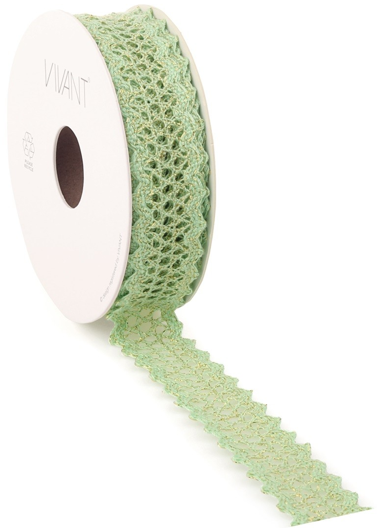 Blonde Grønn Med Innslag Av Gull 25mm - Bilde 1