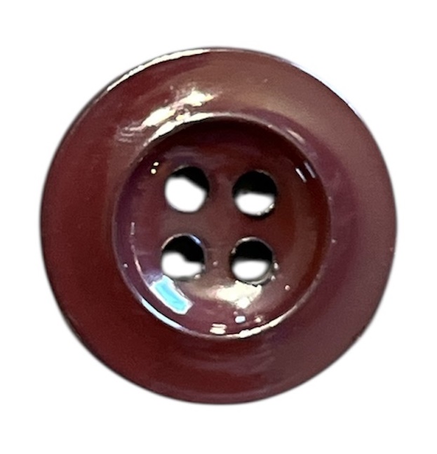 Knapp 4 hulls 18 mm Brun - Bilde 1