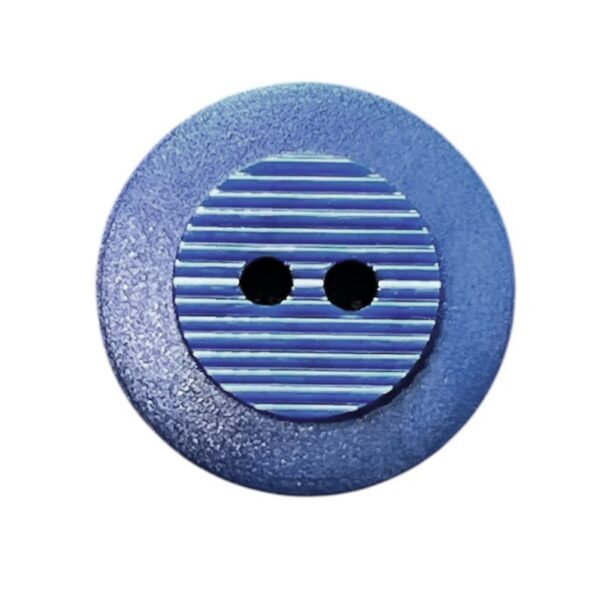 Knapp 2 hulls 18 mm Blå