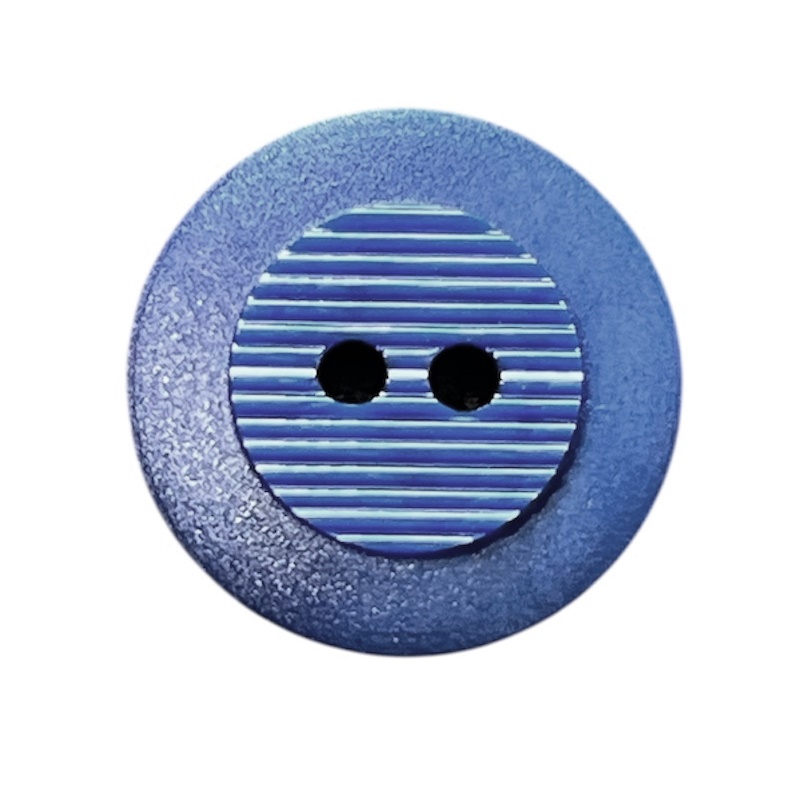 Knapp 2 hulls 18 mm Blå - Bilde 1