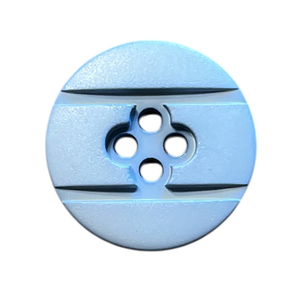 Knapp 4 hulls 22 mm Blå - Bilde 1