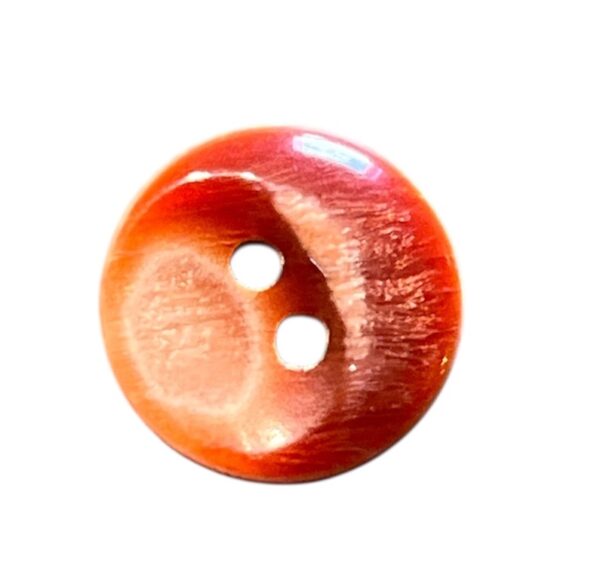 Knapp 2 hulls 15 mm Rustrød