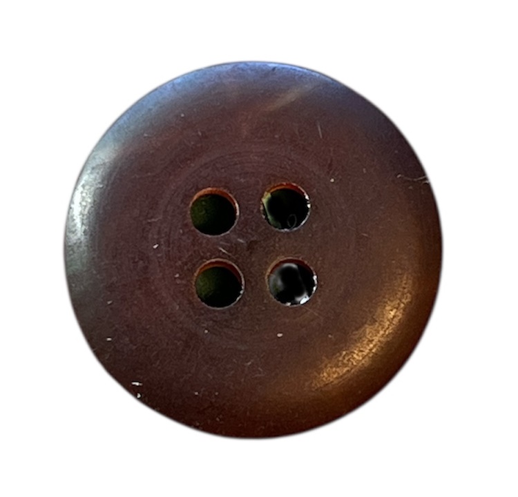 Knapp 4 hulls 18 mm Brun - Bilde 1