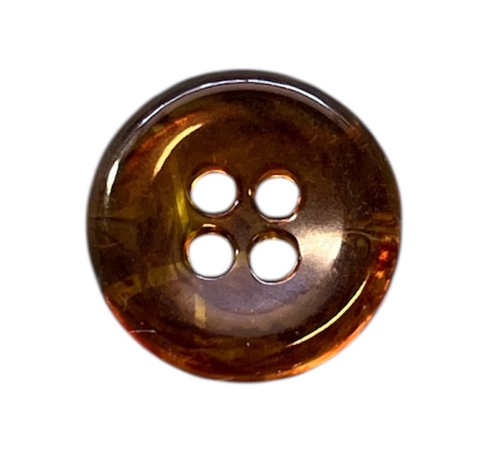 Knapp 4 hulls 15 mm Gulbrun - Bilde 1