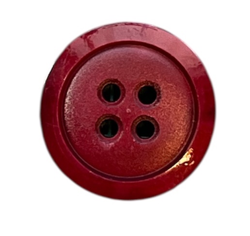 Knapp 4 hulls 25 mm Rød