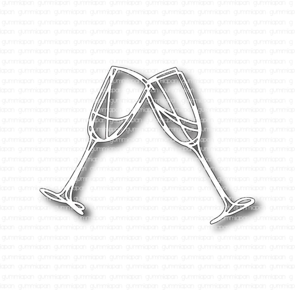 Gummiapan Dies Champagneglass